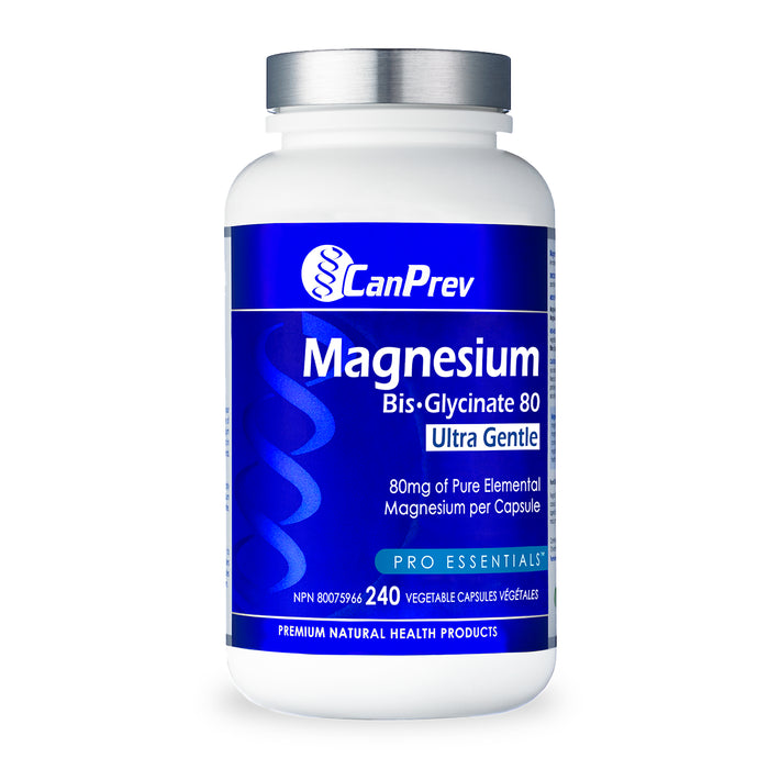 CanPrev Magnesium Bis-Glycinate 80 Ultra Gentle 240 v-caps