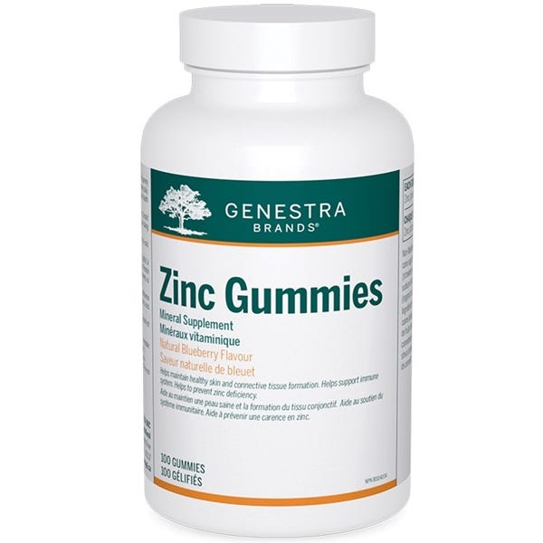 Genestra Zinc Gummies Blueberry 100 Gummies