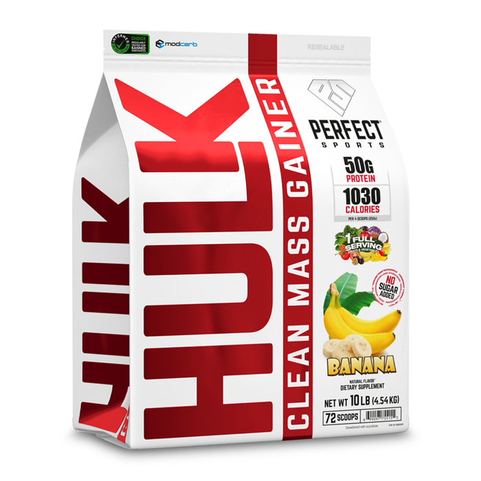 Perfect Sports Hulk Clean Mass Gainer Banana 10lbs