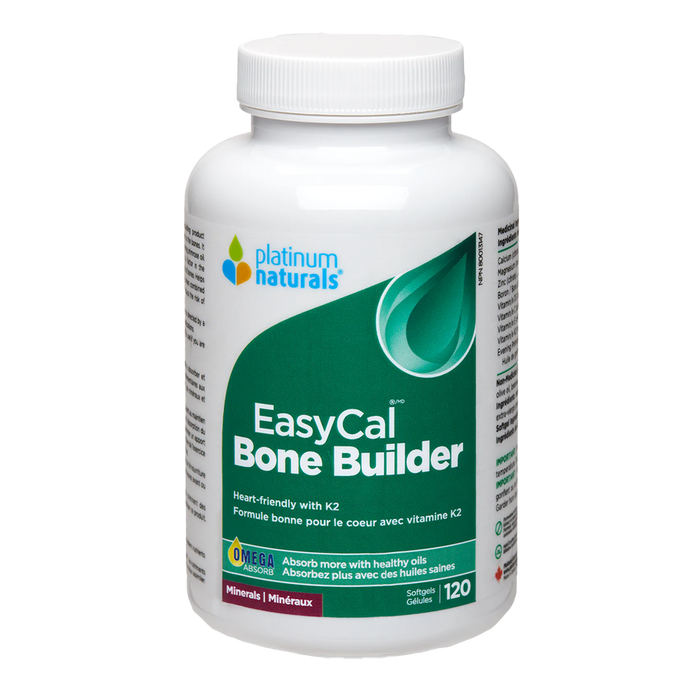 Platinum Naturals EasyCal Bone Builder Minerals 120 Softgels