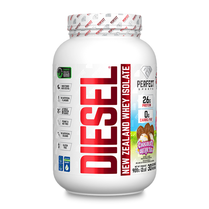 Perfect Sports Diesel New Zealand Whey Isolate Protein Chocolate Cream Egg 2lbs