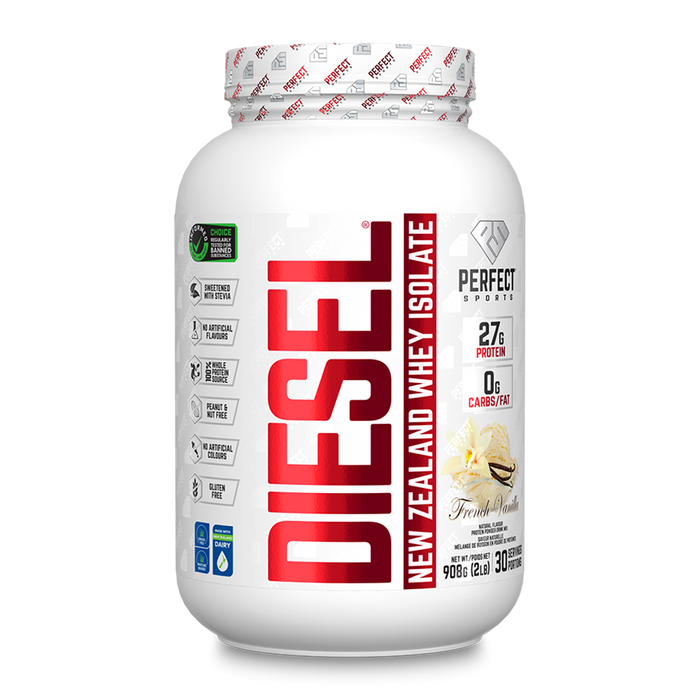 Perfect Sports Diesel New Zealand Whey Protein Isolate French Vanilla 2lbs