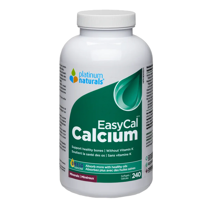 Platinum Naturals EasyCal Calcium 240 Softgels