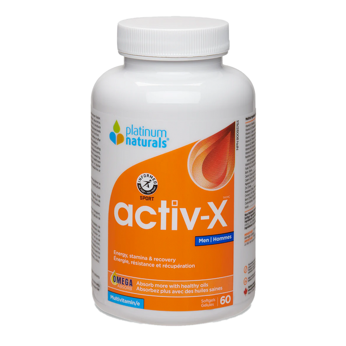 Platinum Naturals Activ-X for Men 60 Softgels