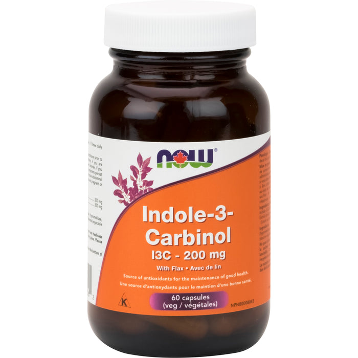 NOW Indole-3-Carbinol 200 mg 60 Veggie Caps