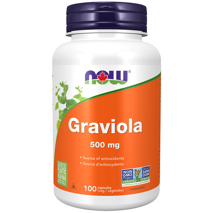 NOW Graviola 500 mg 100 Veggie Caps