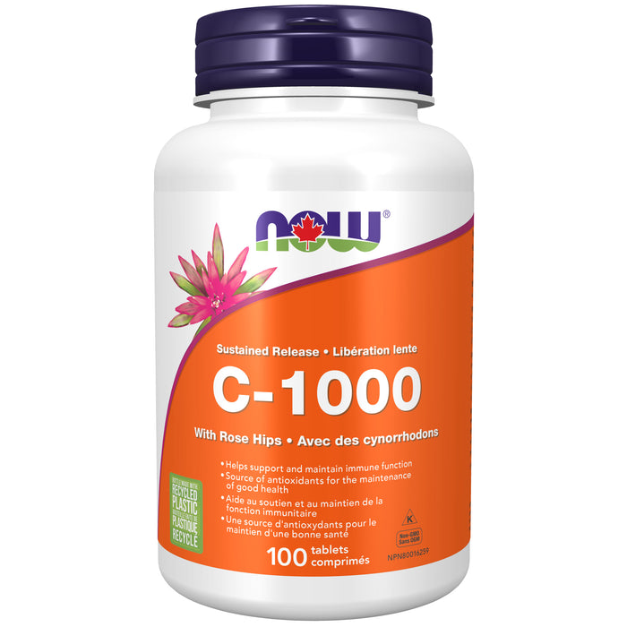 NOW C-1000 With Rose Hips 100 Tablets