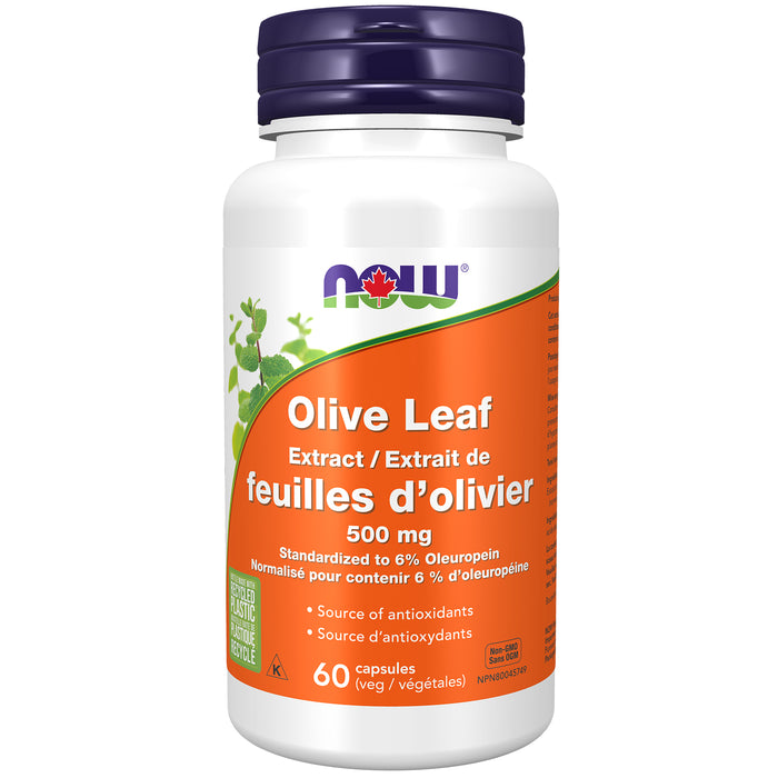 NOW Olive Leaf 500mg 60 Veggie Caps