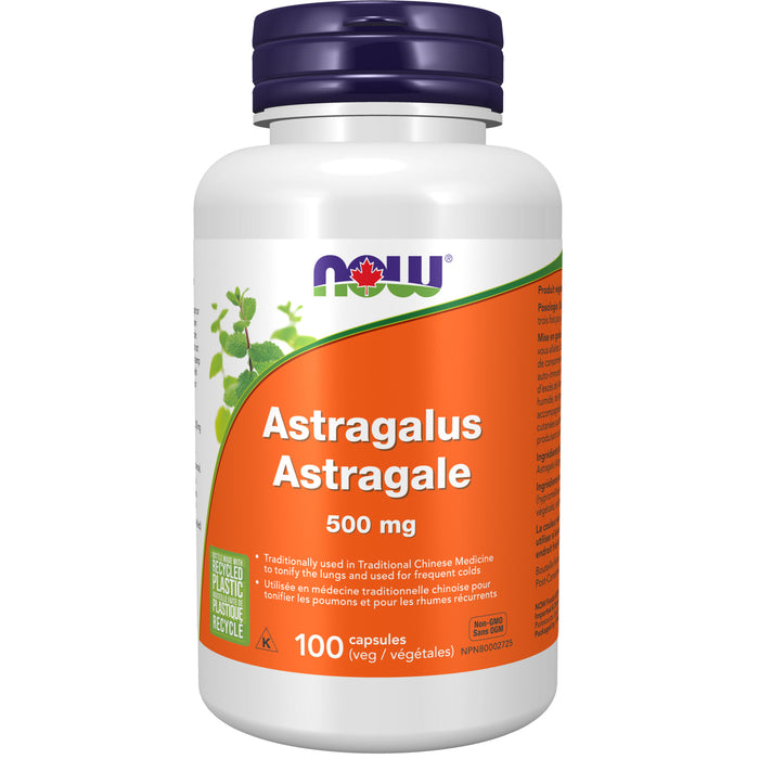 NOW Astragalus 500mg 100 Veggie Caps