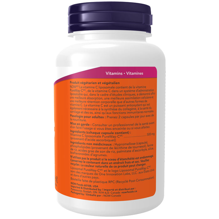 NOW Liposomal Vitamin C 1000mg 120 Veggie Caps