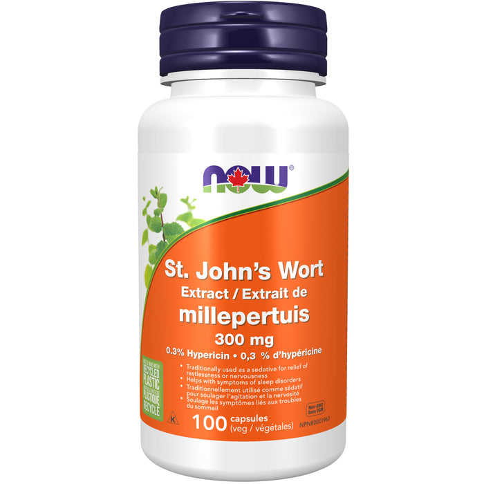 NOW St. John's Wort Extract 300mg 100 Veggie Caps