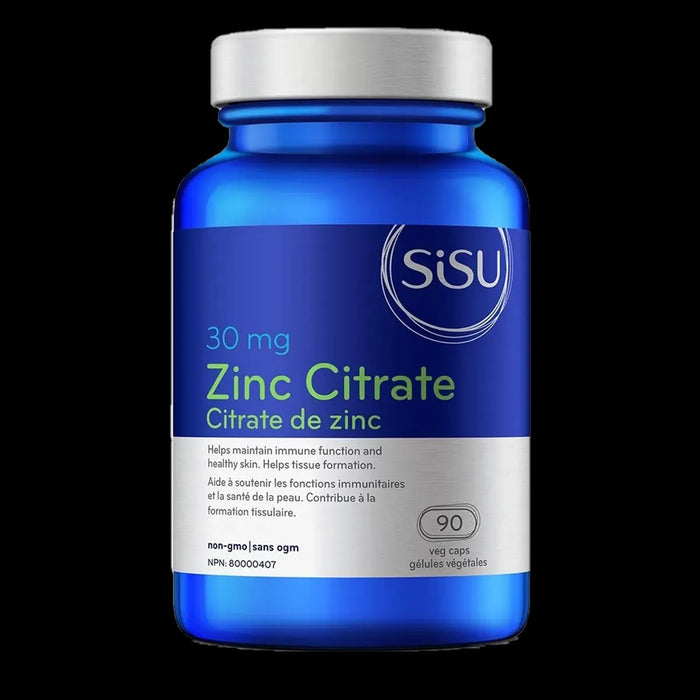 Sisu Zinc Citrate 30mg 90 Veggie Caps