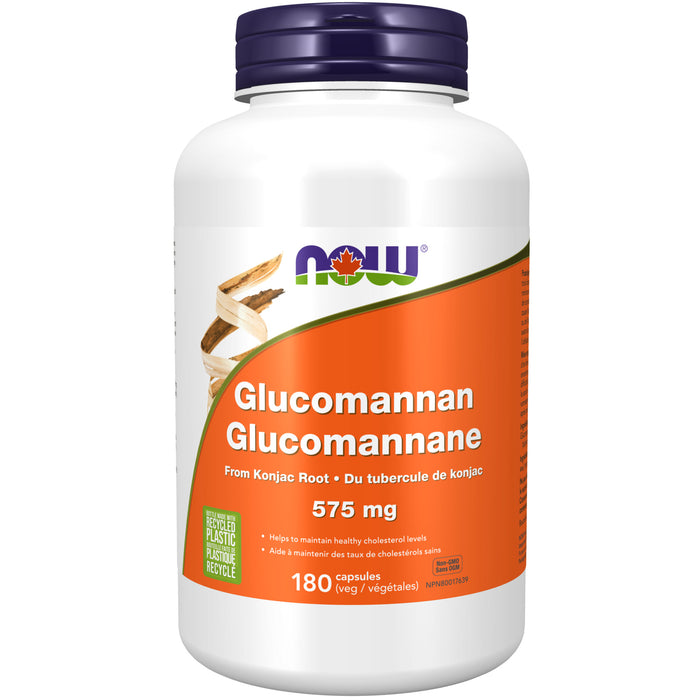 NOW Glucomannan 575mg 180 Veggie Caps