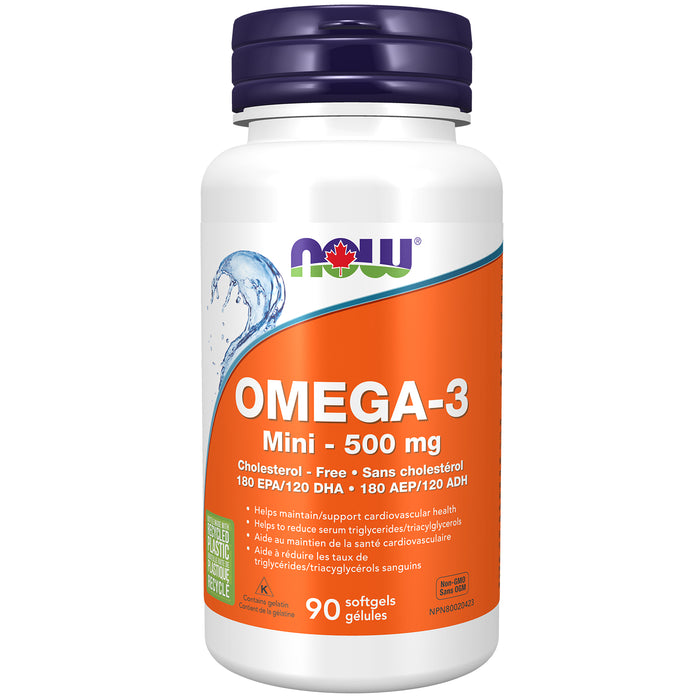 NOW Omega-3 Mini 90 Softgels