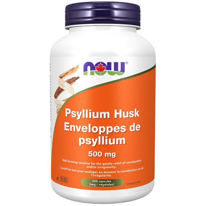 Now Psyllium Husk 500mg 500 Veggie Caps