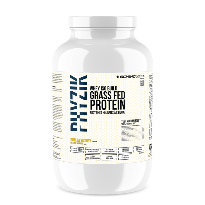 Schinoussa ISO Build Grass Fed Protein Vanilla Victory 24 Servings