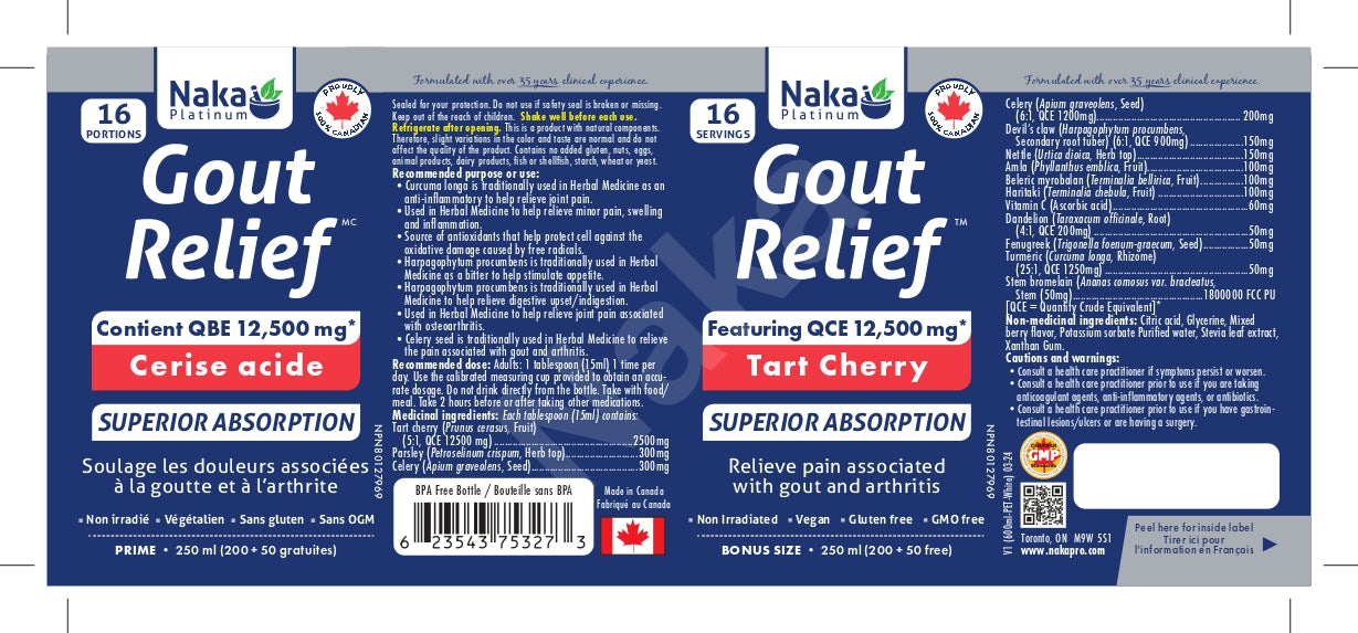 Naka Platinum Gout Relief 250mL