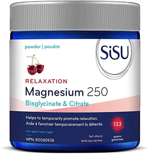 Sisu Magnesium Bisglycinate & Citrate 250 Relaxation Tart Cherry 133g
