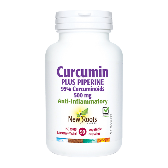 New Roots Curcumin Plus Piperine 500mg 90 Veggie Caps