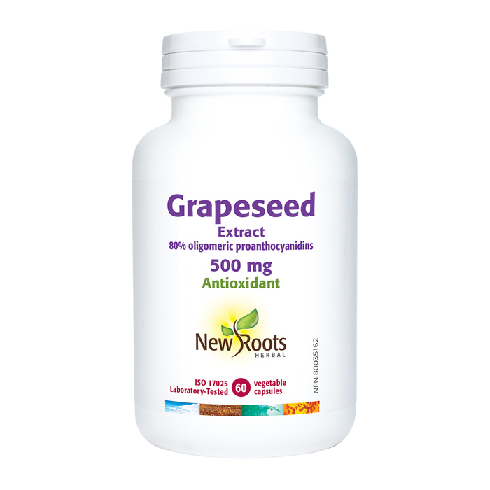 New Roots Grape Seed Extract 500mg 60 Veggie Caps