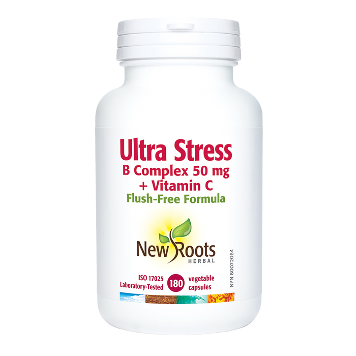 New Roots Ultra Stress B Complex 50mg 180 Veggie Caps