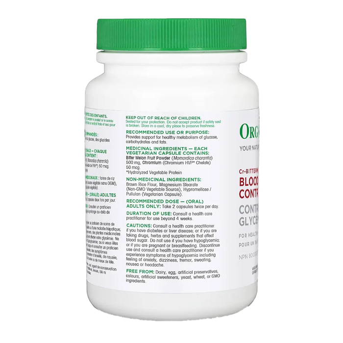 Organika Blood Sugar Control 120+30 Capsules