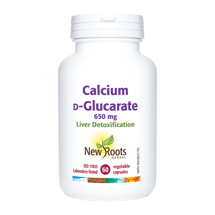 New Roots Calcium D-Glucarate 650mg 60 Veggie Caps