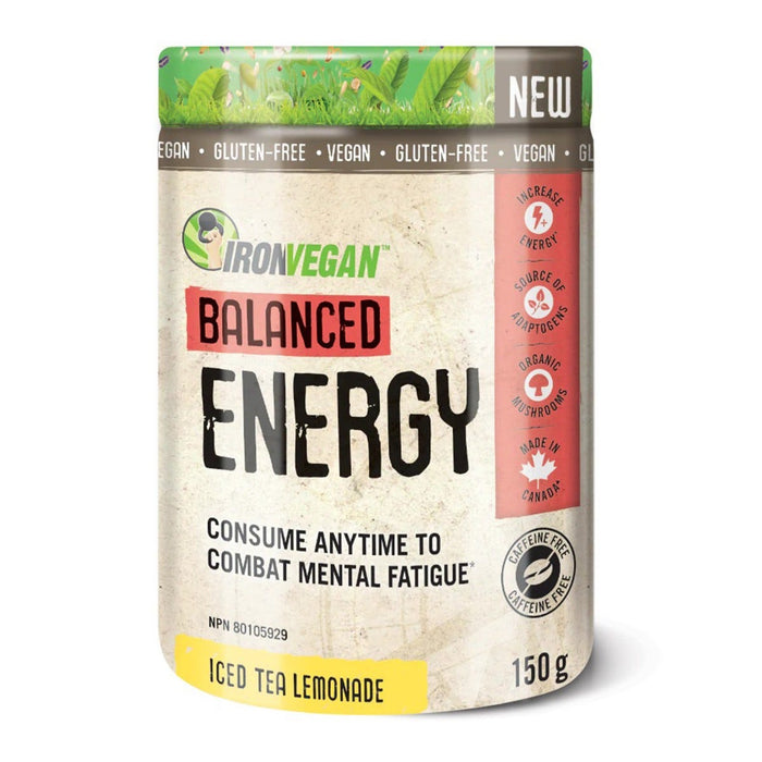 Iron Vegan Balanced Energy Iced Tea Lemonade 150g