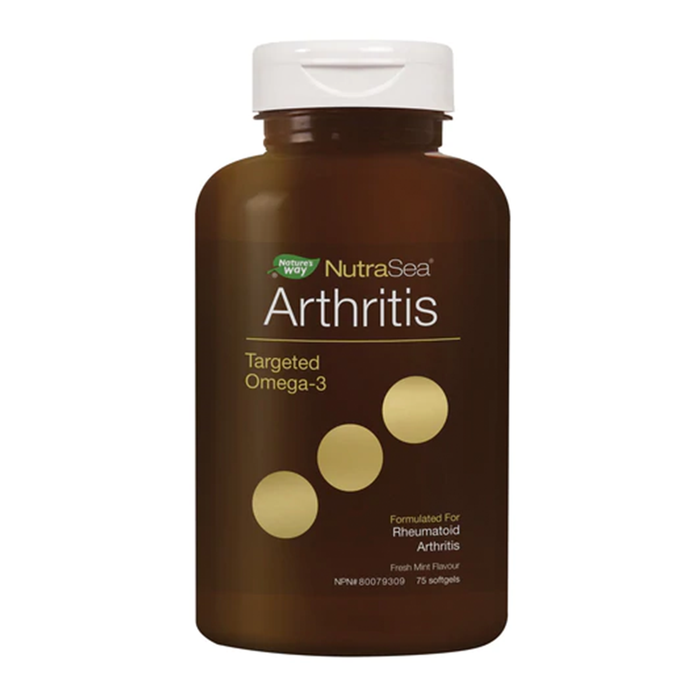 NutraSea Arthritis Targeted Omega-3 Fresh Mint 75 Softgels