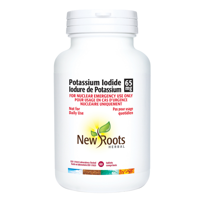 New Roots Potassium Iodide 65mg 60 Tablets
