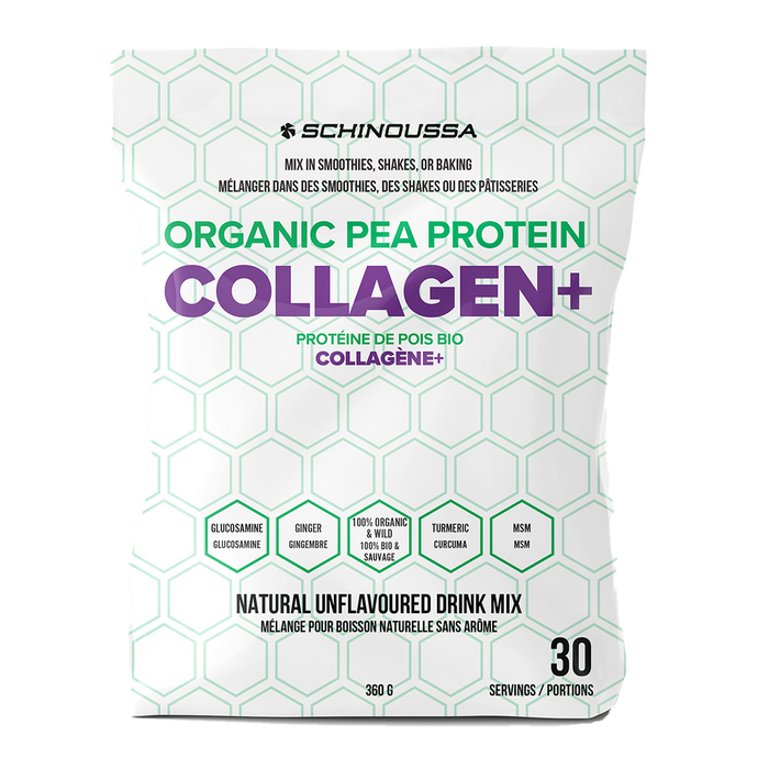 Schinoussa Organic Pea Protein Collagen + Unflavoured 30 Servings