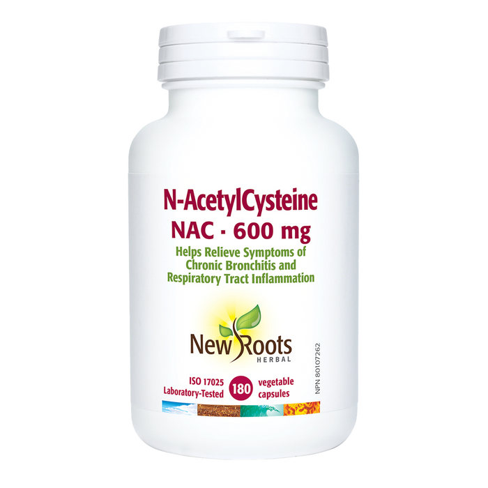 New Roots N-Acetylcysteine 600mg 180 Veggie Caps