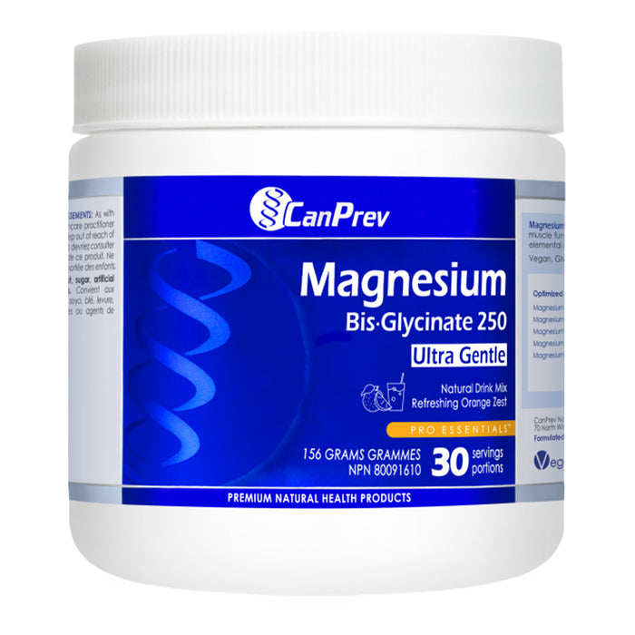 CanPrev Magnesium Bis-Glycinate Drink Mix Refreshing Orange Zest 156 g