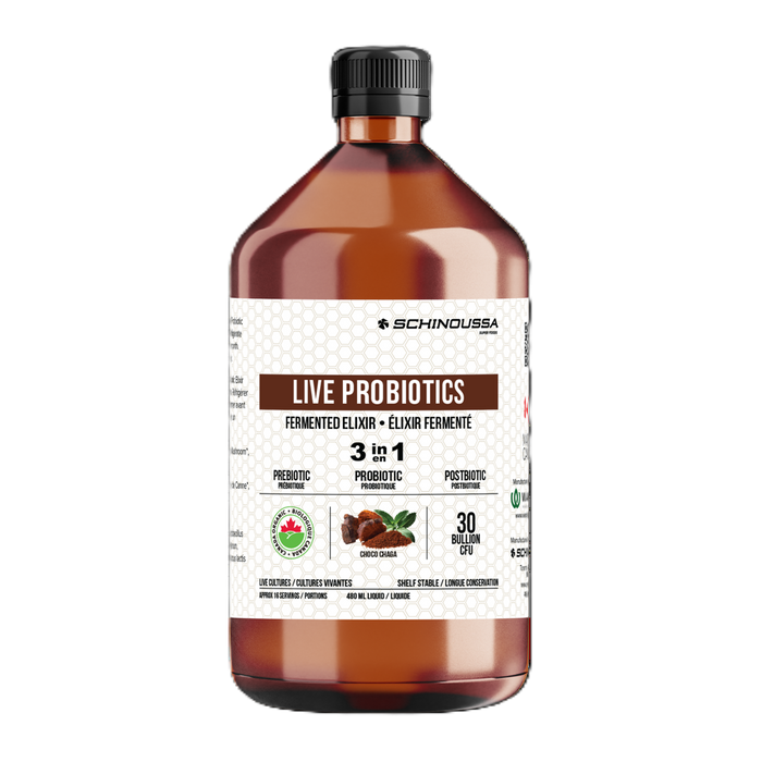 Schinoussa Live Probiotics Elixir Choco Chaga 480mL
