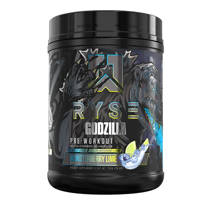 RYSE Godzilla Pre-Workout Monsterberry Lime 40 Servings