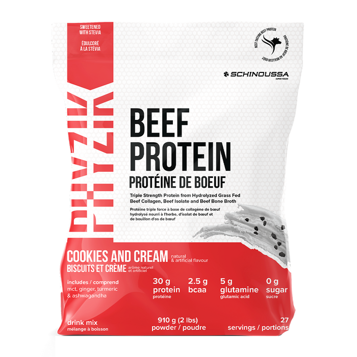 Schinoussa Beef Protein Cookies And Cream 910g