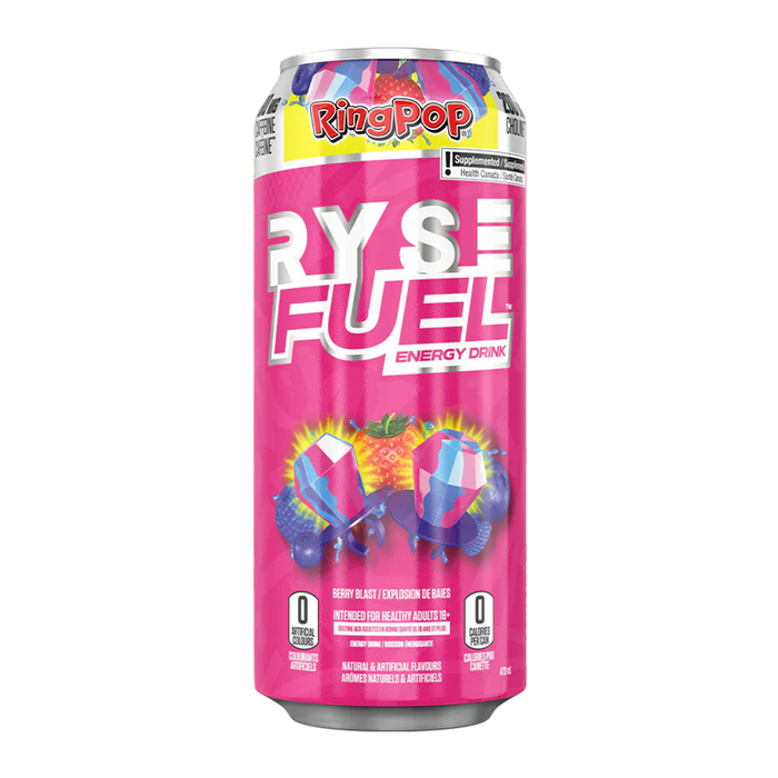 RYSE Fuel Energy Drink Ring Pop Berry Blast 473mL