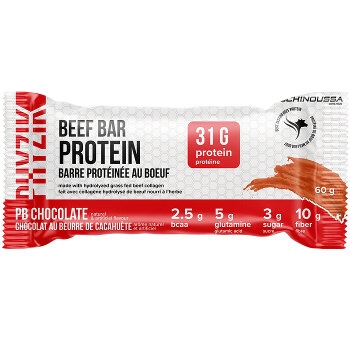 Schinoussa Beef Protein Bar Peanut Butter Chocolate 60g