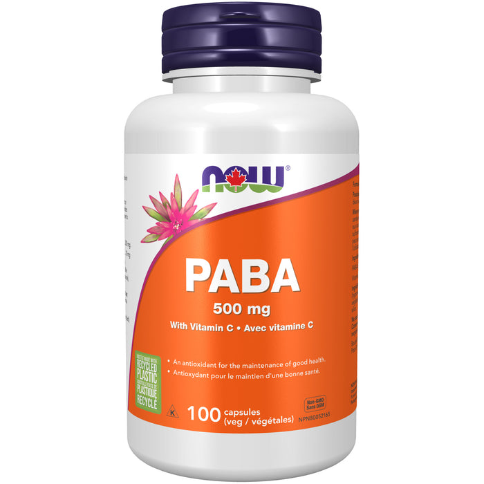 NOW PABA 500mg 100 Veggie Caps