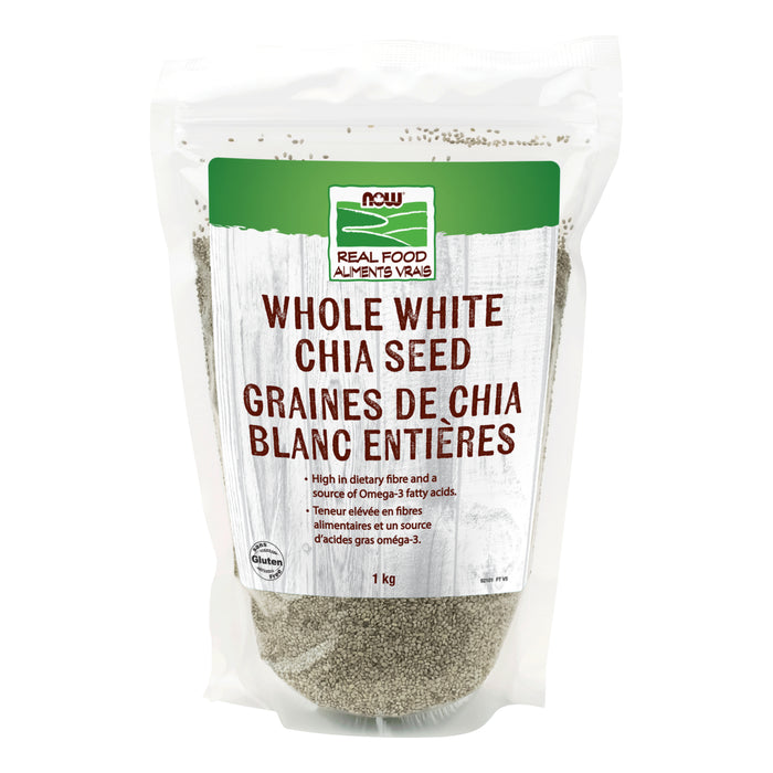 Now Whole White Chia Seed 1kg