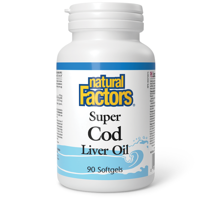 Natural Factors Super Cod Liver Oil 90 Softgels