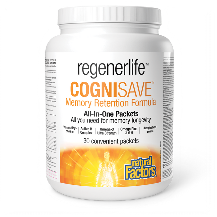 Natural Factors CogniSave Memory retention formula 30 Packets