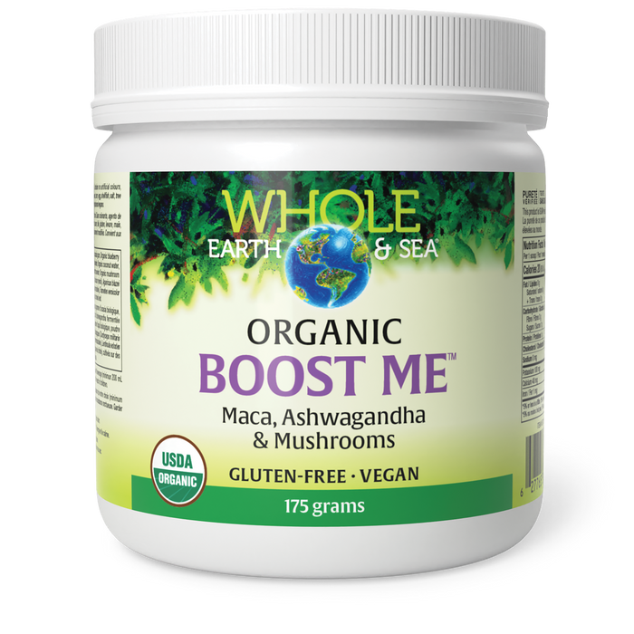 Whole Earth & Sea® Boost Me™ Maca, Ashwagandha & Mushrooms 175 g Powder Maca, Ashwagandha & Mushrooms