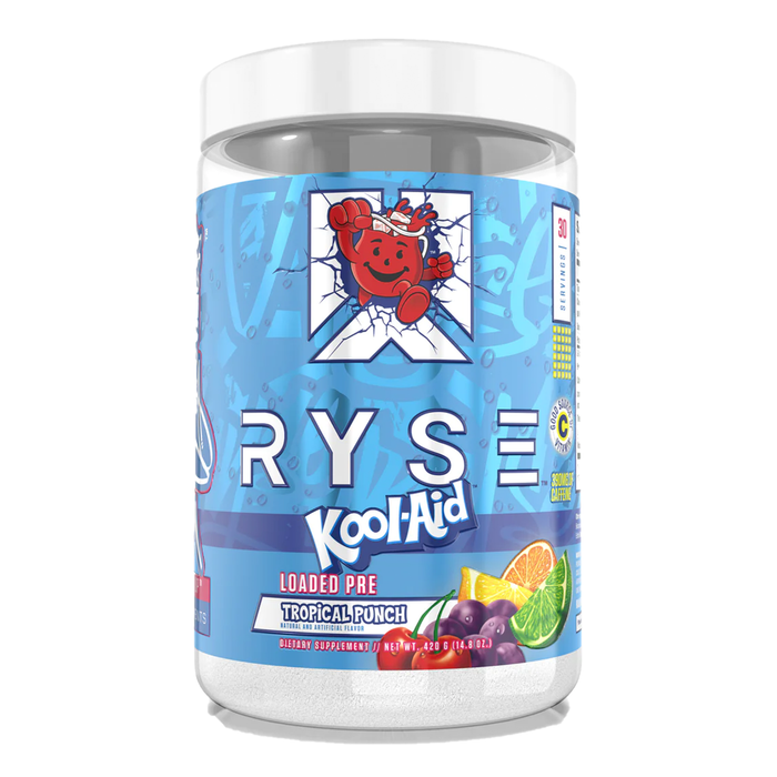 RYSE Loaded Pre Kool-Aid Tropical Punch 30 Servings