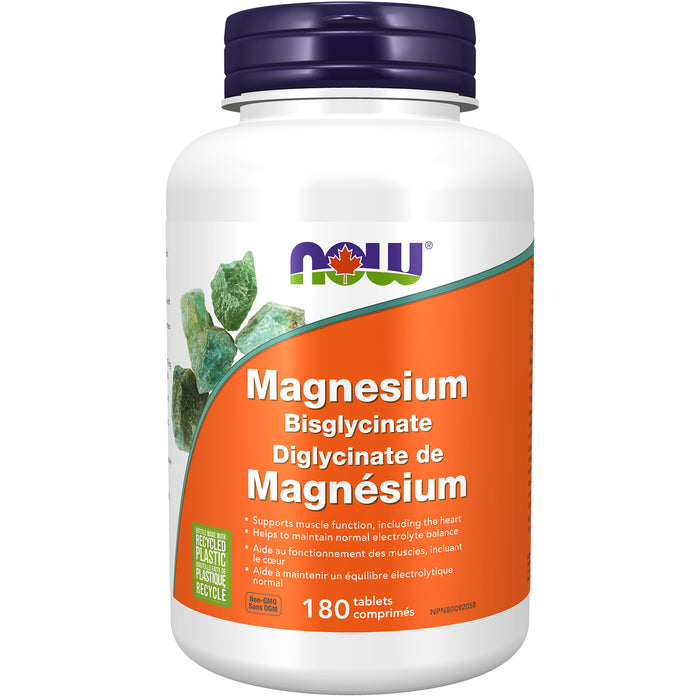 NOW Magnesium Bisglycinate 180 Tablets