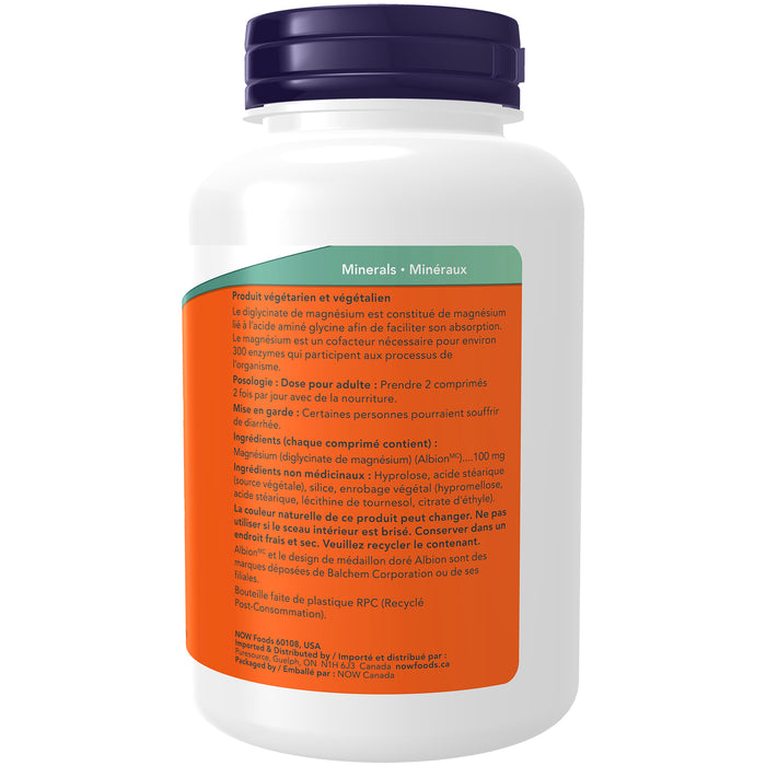 NOW Magnesium Bisglycinate 180 Tablets