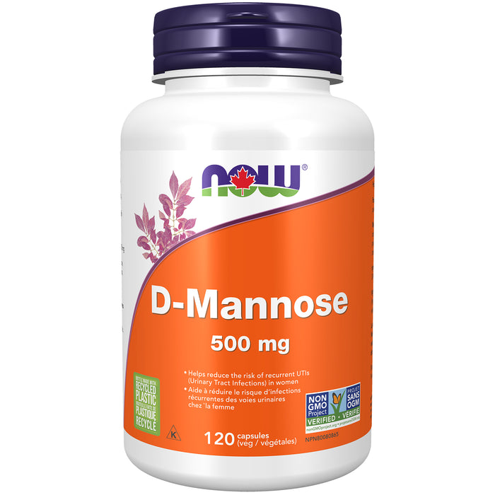 NOW D-Mannose 500mg 120 Veggie Caps