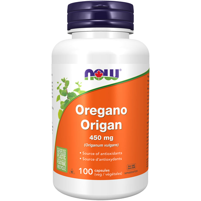 NOW Oregano 450mg 100 Veggie Caps