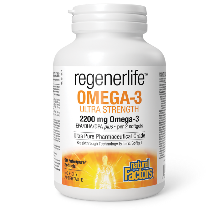 Natural Factors Omega-3 Ultra Strength 2200mg – 90 Softgels