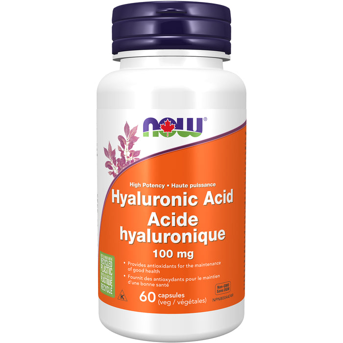 NOW Hyaluronic Acid 100 mg 60 Veggie Caps